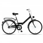 Retro skladací bicykel Kands 24'' Laguna Folding P. FAV. 17r. Čierny lesklý